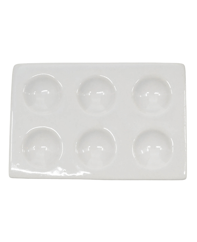 Placa de porcelana, 6 cavidades - Imagen 2